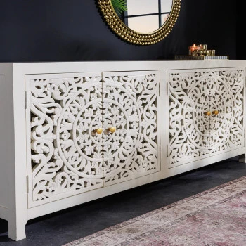Komoda 43852 Marrakech 170cm Drevo Mango Biele
