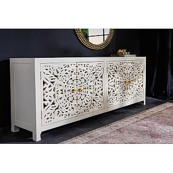 Komoda 43852 Marrakech 170cm Drevo Mango Biele
