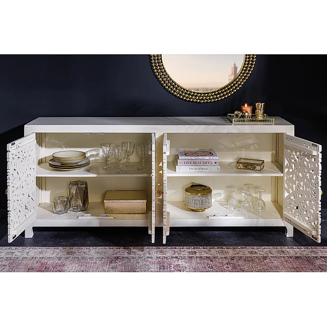 Komoda 43852 Marrakech 170cm Drevo Mango Biele