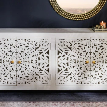 Komoda 43852 Marrakech 170cm Drevo Mango Biele