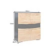 Komoda 44096 Grand Acacia 100cm Drevo Acacia