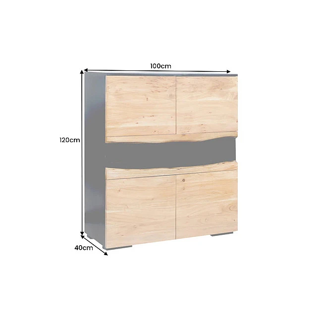 Komoda 44096 Grand Acacia 100cm Drevo Acacia
