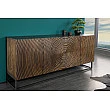 Komoda 44580 Zen Circle 180cm Drevo Mango Hnedá-Čierna