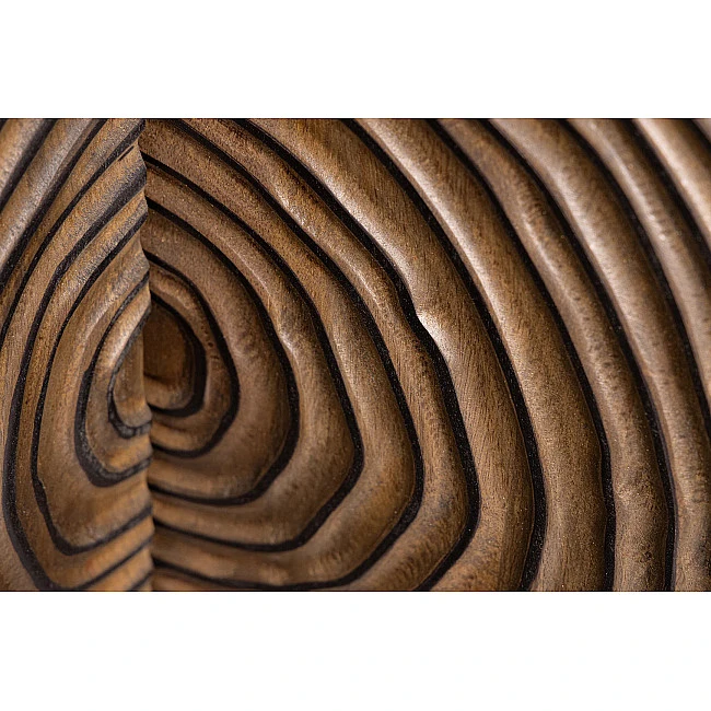 Komoda 44580 Zen Circle 180cm Drevo Mango Hnedá-Čierna