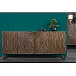 Komoda 44580 Zen Circle 180cm Drevo Mango Hnedá-Čierna