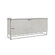 Komoda 44580 Zen Circle 180cm Drevo Mango Hnedá-Čierna