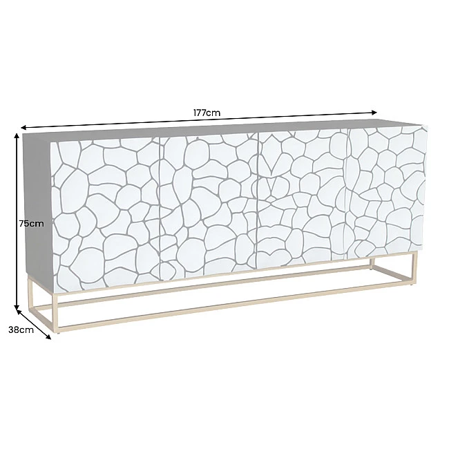 Komoda 44646 177cm Vulcano Drevo Mango