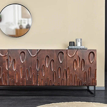 Komoda 45596 Dune 175cm Drevo Orech Tmavo hnedá