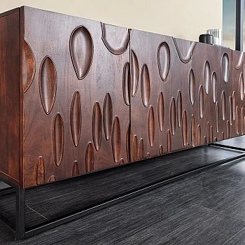 Komoda 45596 Dune 175cm Drevo Orech Tmavo hnedá
