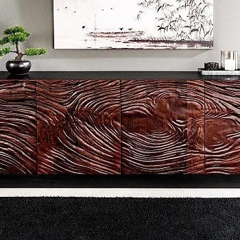 Komoda 45599 Fluid 175cm Drevo Orech Tmavo hnedý