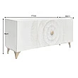 Komoda 45642 Bailey 177cm Drevo Mango Bielené