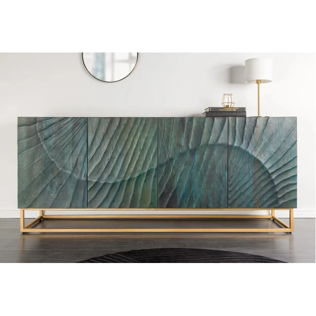 Komoda 46544 Scorpion 180cm Drevo Mango Tyrkysové
