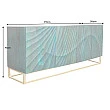 Komoda 46544 Scorpion 180cm Drevo Mango Tyrkysové