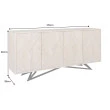 Komoda 45881 170cm Metropolitan Drevo Mango Bielené