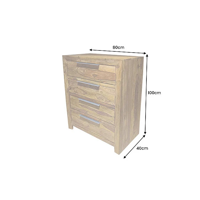 Komoda/Príborník 46165 Pure 80cm Drevo Palisander