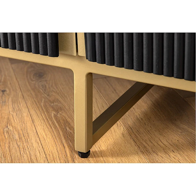 Komoda 46432 Gatsby 160cm Masív drevo Mango čierne