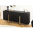Komoda 46432 Gatsby 160cm Masív drevo Mango čierne
