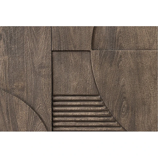 Komoda 46801 170cm Art Deco Drevo Mango Šedá