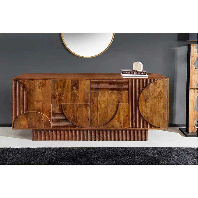Komoda 46802 170cm Art Deco Drevo Mango Hnedé