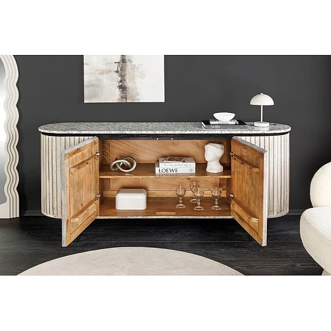 Komoda 47694 Adlon 170cm Drevo Mango - Mramor