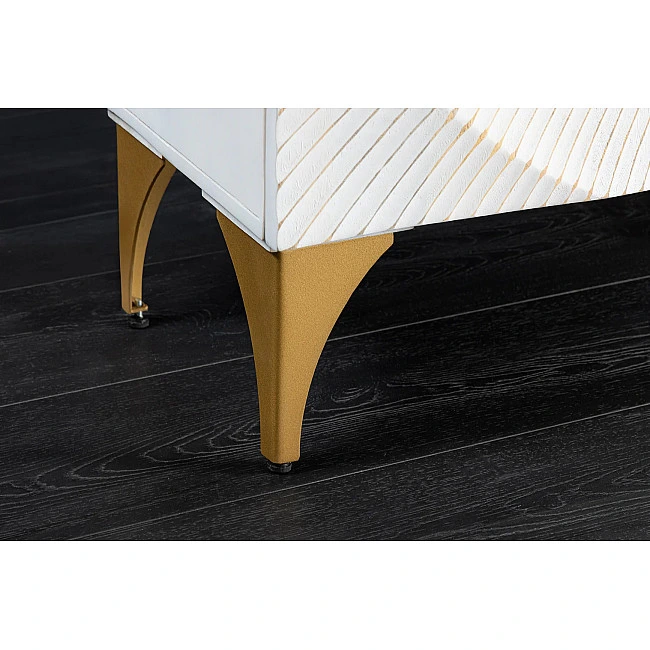 Komoda 48108 Bailey 100cm Drevo Mango Bielené