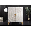 Komoda 48108 Bailey 100cm Drevo Mango Bielené