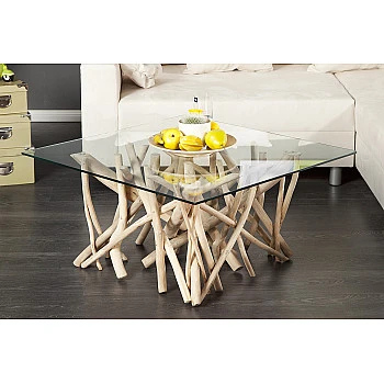 Konferenčný stôl 19806 80x80cm Drevo Teak - Skladom u nás v Žiline - 1Ks