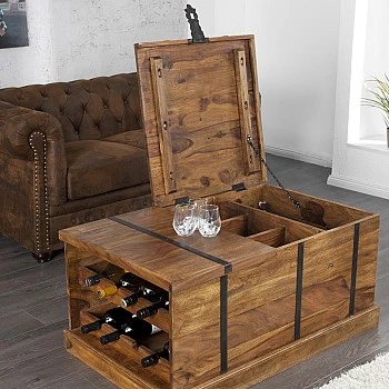 Konferenčný stôl 39060 100x60cm Winebar Drevo Palisander