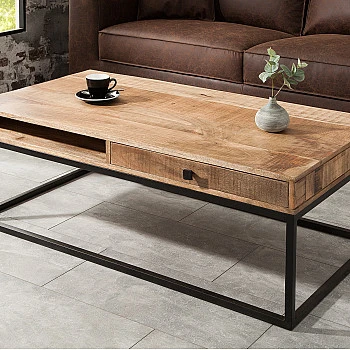 Konferenčný stôl 39293 100x60cm Drevo Mango - Skladom u nás v Žiline - 1Ks