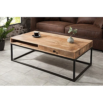 Konferenčný stôl 39293 100x60cm Drevo Mango - Skladom u nás v Žiline - 1Ks