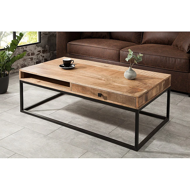 Konferenčný stôl 39293 100x60cm Drevo Mango - Skladom u nás v Žiline - 1Ks