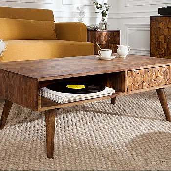 Konferenčný stôl 39743 110x60cm Drevo Palisander - Skladom u nás v Žiline - 1Ks