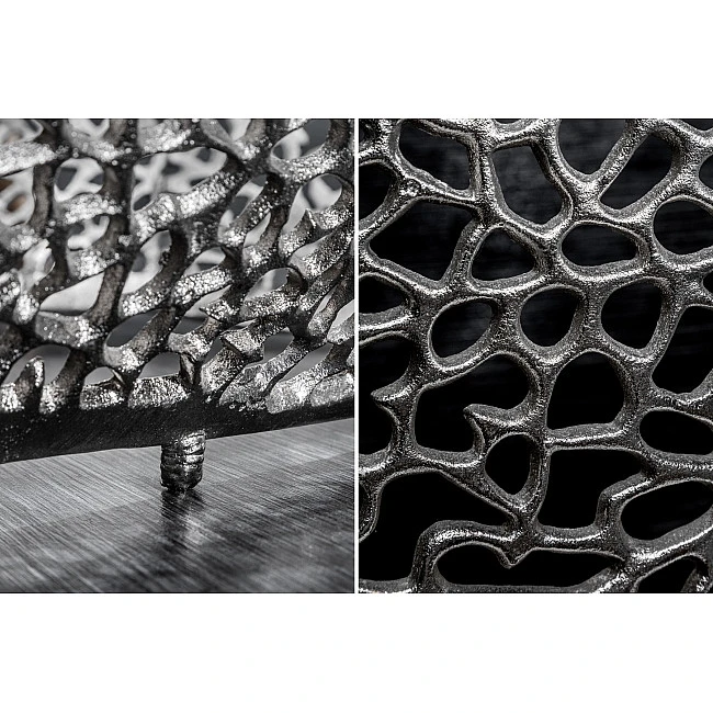 Konferenčný stôl 40284 120x70cm Aluminium Silver