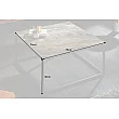 Konferenčný stôl 40670 75x75cm Marble Look Ceramik Taupe