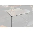 Konferenčný stôl 40671 75x75cm Marble Look Ceramik Cement