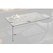 Konferenčný stôl 40672 100x60cm Marble Look Ceramik Taupe