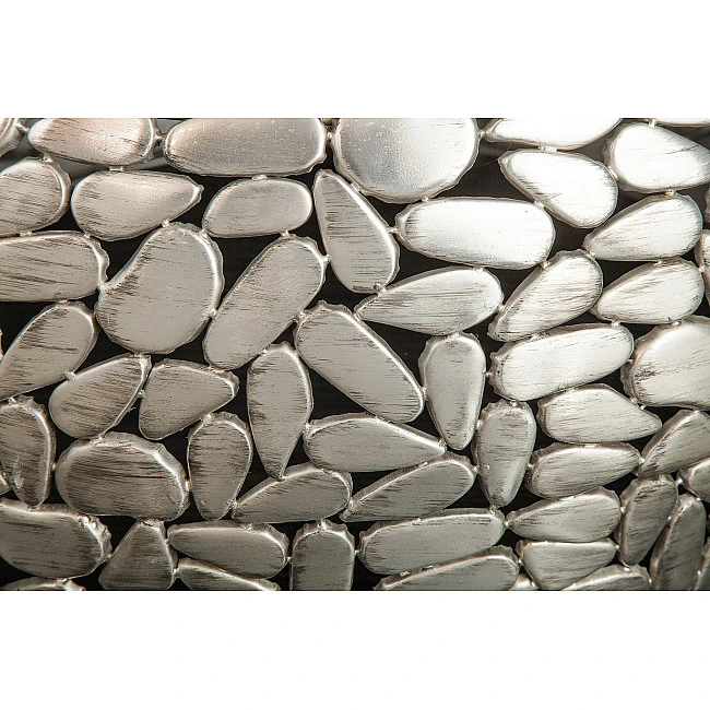 Konferenčný stôl 41433 2-Set Aluminium Silver/ Drevo Acacia