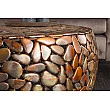 Konferenčný stôl 41434 80x85cm Aluminium Copper