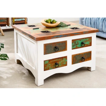 Konferenčný stôl 42149 Jakarta 70x70cm Drevo Mango