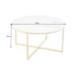 Konferenčný stôl 42160 Elegance Ø80cm Marble Look