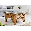 Konferenčný stôl Riverside 43199 80x80cm Drevo Teak