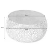 Konferenčný stôl Leaf 43227 Ø75cm Aluminium Zlatá