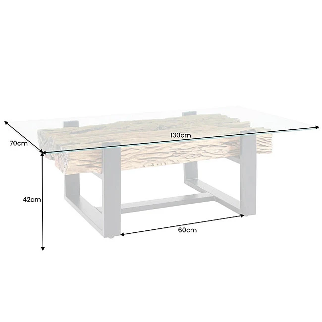 Konferenčný stôl Barracuda 43344 130x70cm Drevo Teak - Skladom u nás v Žiline - 1Ks