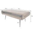 Konferenčný stôl Alpha 43749 90x50cm Drevo Palisander