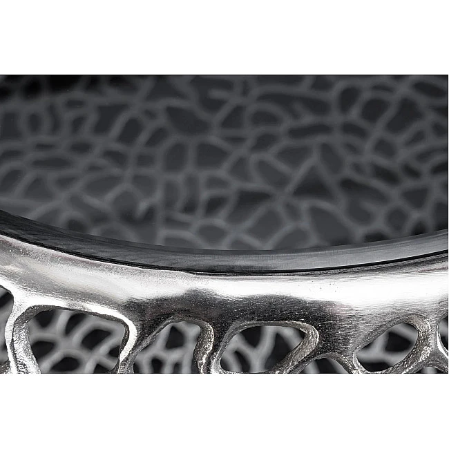 Konferenčný stôl Spin 44147 Ø75cm Aluminium Silver