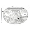 Konferenčný stôl Spin 44147 Ø75cm Aluminium Silver