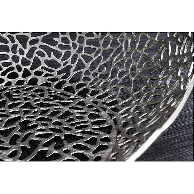 Konferenčný stôl Organic 44148 120x66cm Aluminium Silver
