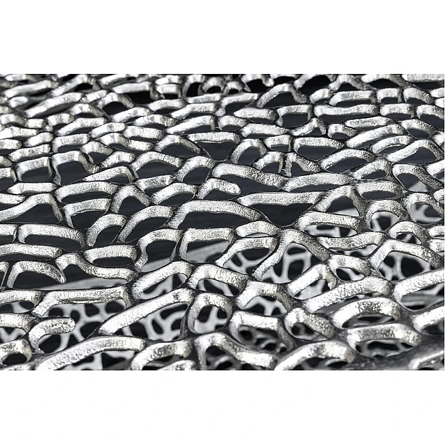 Konferenčný stôl Organic 44148 120x66cm Aluminium Silver