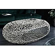 Konferenčný stôl Organic 44148 120x66cm Aluminium Silver