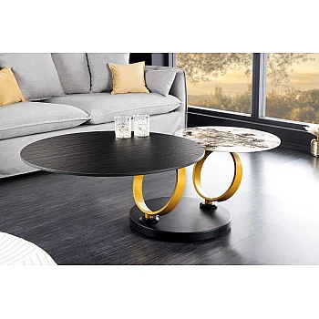 Konferenčný stôl otočný 44317 Rings 80-135x80cm Ceramik